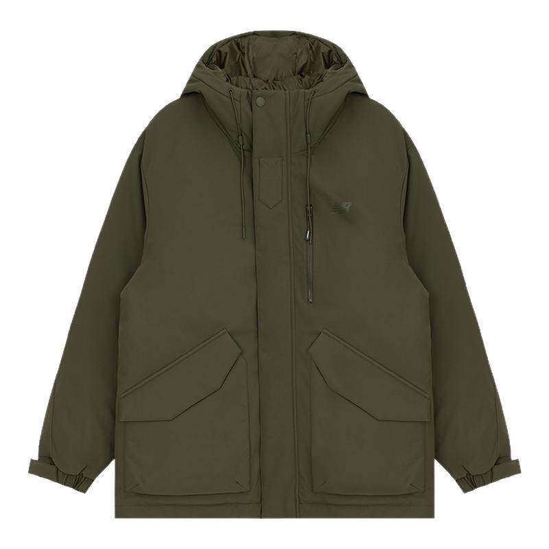 New Balance NB官方新男中长款秋冬鸭绒防泼水羽绒服AMJ44312