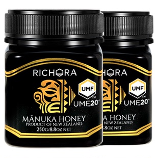 瑞琪奥兰新西兰进口麦卢卡蜂蜜UMF20+250g*2瓶纯正天然滋补佳品