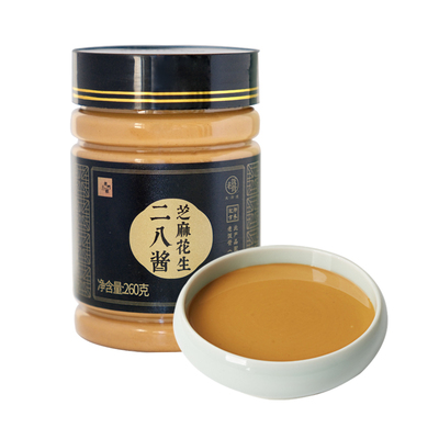 老饭骨老北京老门框纯芝麻花生酱二八酱260g正宗涮火锅蘸料