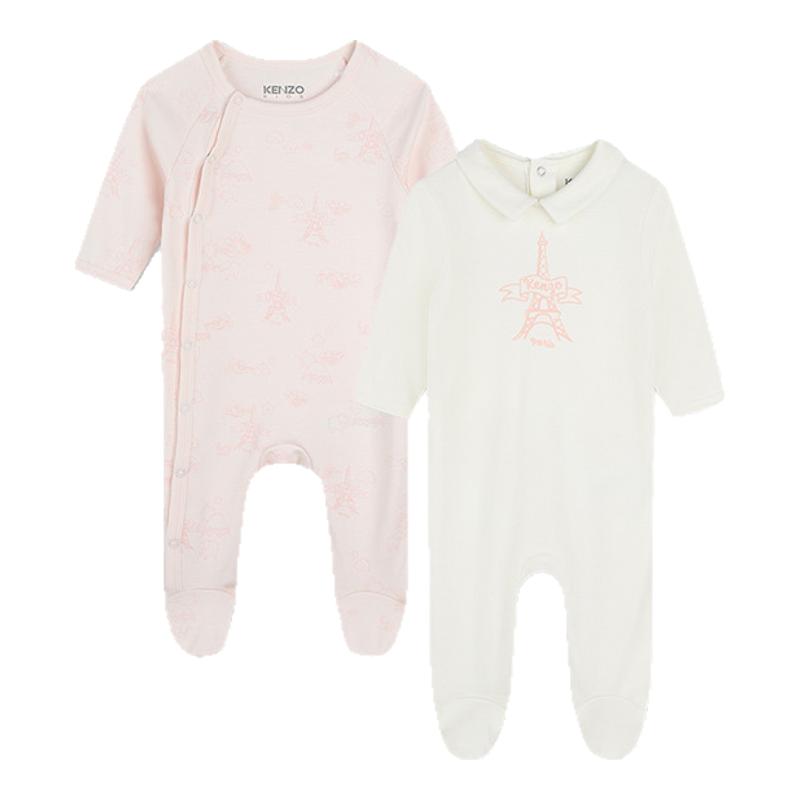 【断码特惠】KENZO KIDS童装婴幼儿连体衣爬服2件装K60456