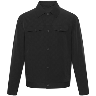 【薄款】利郎官方 夹克男士春季纯色印花口袋弹力修身男款外套