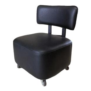 万向轮换鞋凳滑轮矮凳带靠背万向轮凳子可移动客厅家用矮凳儿童凳