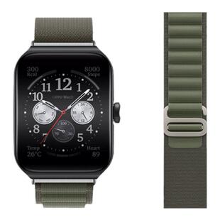 适用oppo手表表带尼龙watchX/4pro编织x3弹力替换带智能运动新款oppo watch3/2手表带男女生创意官方非原装