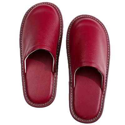 高档真皮包头凉拖鞋牛筋底美容院