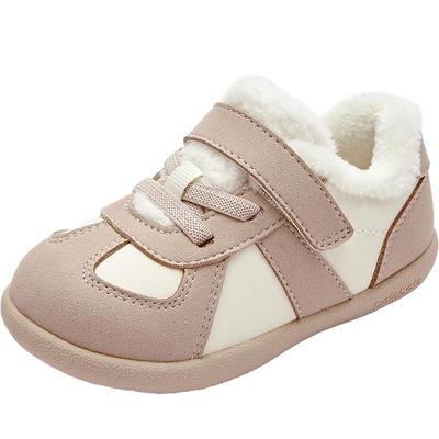 巴拉巴拉童鞋儿童学步鞋加绒保暖婴儿鞋男童女童春秋季鞋子潮舒适