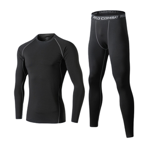 保暖内衣男士打底套装运动紧身秋衣秋裤青少年冬季防寒衣加绒薄款