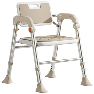 老人洗澡椅可折叠浴室凳孕妇卫生间淋浴椅省空间防滑防摔倒大靠背