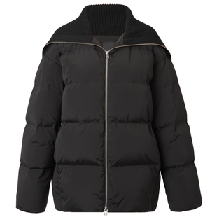 【辛芷蕾同款】VVNK JANE PLUS冬季新款海军披领鸭绒羽绒服