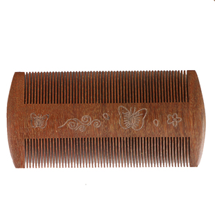 超密齿金丝檀木篦子梳儿童虱子梳去头屑实木老式蓖子加密细齿梳头