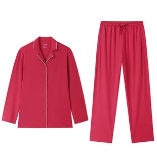 【红品水光棉】全棉时代男女红色水光棉家居服本命年纯棉睡衣