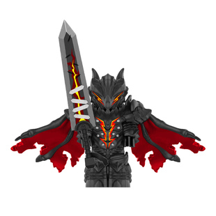 剑风传奇死亡之翼骑士格斯第三方烙印勇士拼装积木人仔模型玩具