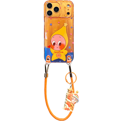 lizardhill 可爱搞怪星星人适用苹果17promax手机壳新款16pro女iphone15斜挎可背带挂绳14pro挂件13高级感套