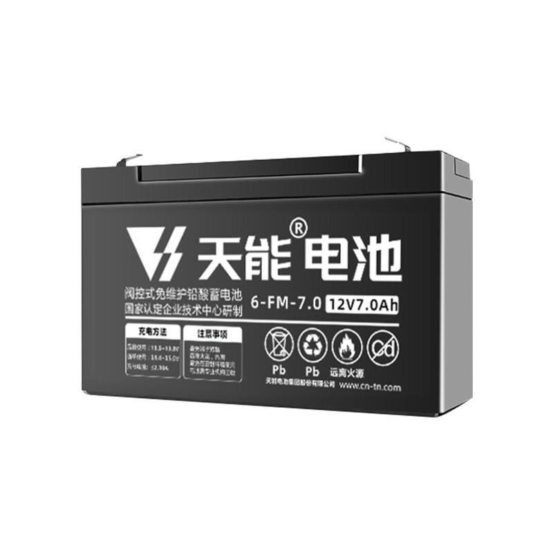 天能12V7AH电瓶儿童电动童车四轮越野玩具车12伏7安电池6FM7/20HR