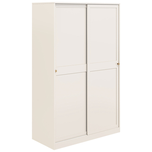 YDD赫拉美式 新型推拉门钢制衣柜家用卧室铝合金移门导轨节约空间