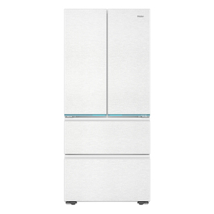 海尔485L电冰箱法式多门四开门家用超薄零嵌入式一级能效山茶花