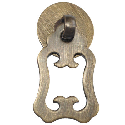 小拉手黄铜抽屉柜门单孔加厚吊坠