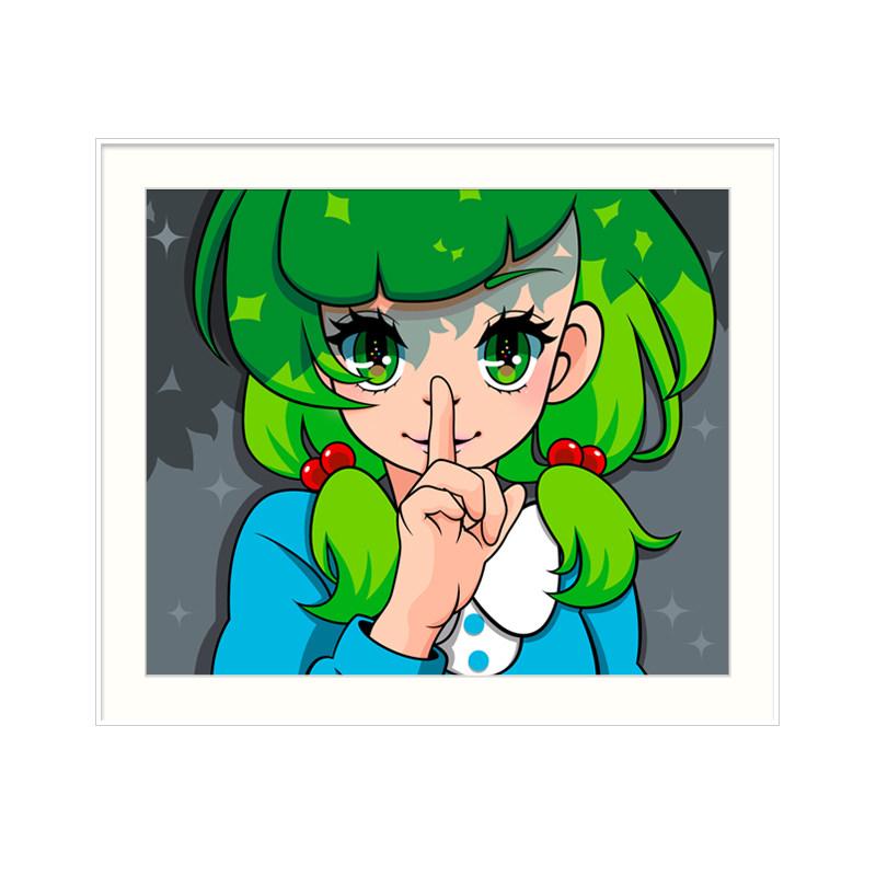 无聊计划 小众艺术挂画卡通动漫潮流版画女孩房间壁画卧室装饰画