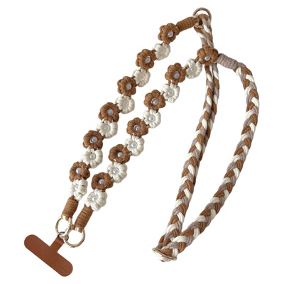 手工编织花朵三合一挂脖手提