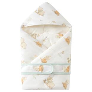 童泰婴儿包被秋冬季纯棉夹棉初生宝宝恒温抱被新生儿抱毯加厚盖被