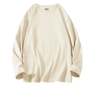 班尼路纯棉白色长袖T恤男款休闲打底衫重磅内搭男士短袖2025秋LF