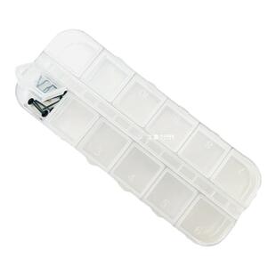 「工喜手工」亚克力塑料收纳盒分格小分装瓶米珠散眼珠美甲三角盘