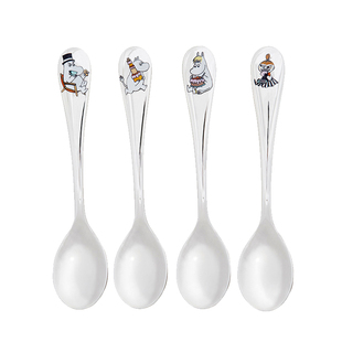 芬兰Hackman moomin姆明咖啡勺不锈钢甜品勺创意可爱搅拌勺套装