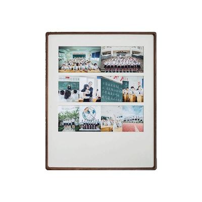定制相框挂墙实木挂墙加洗照片