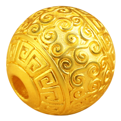 祥云珠手链男女款硬足金