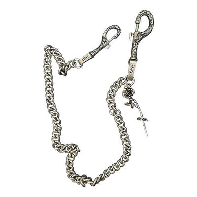 ERD风男女浮雕玫瑰限量裤链包链