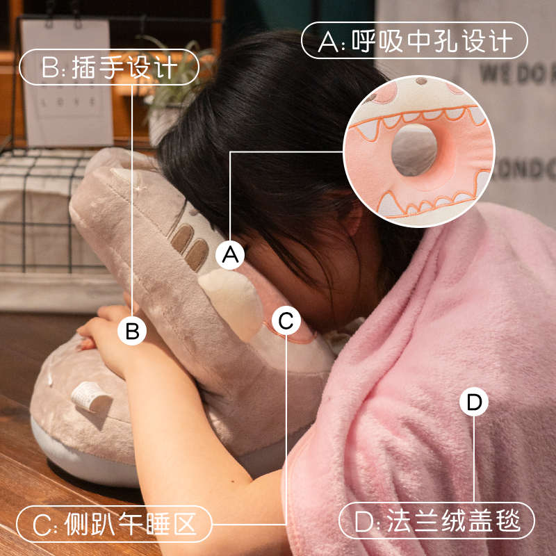 午睡枕小学生趴睡枕办公室午休神器桌上午觉抱枕女生趴枕睡觉枕头