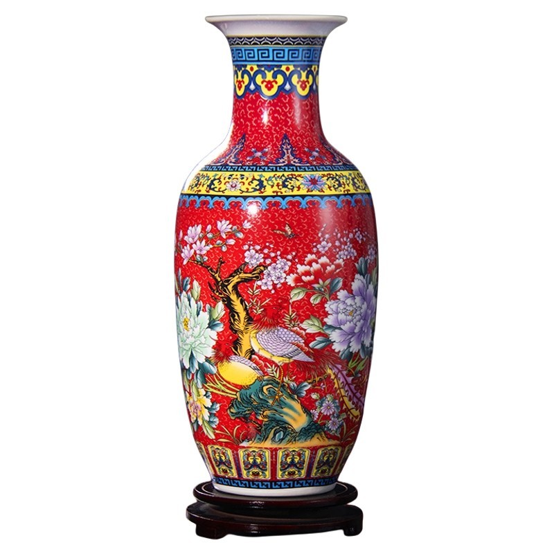 景德镇陶瓷器高级感小花瓶摆件客花瓶