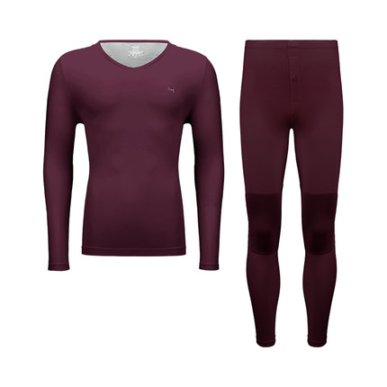 猫人秋冬新款女士圆领内衣套装男