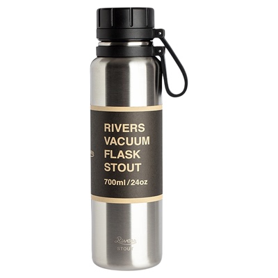 日本RIVERS VACUUM不锈钢保温杯户外旅行车载大容量手提水杯700ml