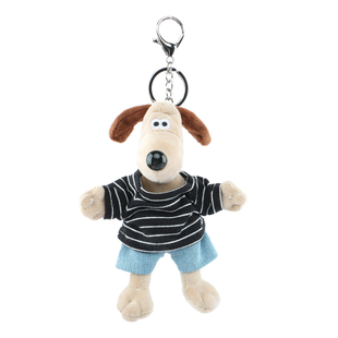 日系狗狗穿衣服挂件卡通毛绒公仔钥匙扣可爱情侣书包挂饰生日礼物
