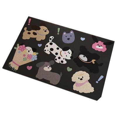 卡通入户门地垫耐脏丝圈地垫门口进门脚垫防水pvc线圈可裁剪地毯