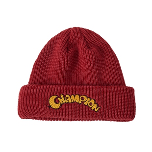 田嘉瑞同款Champion冠军蛇年针织帽25春季新款新年红色冬季毛线帽