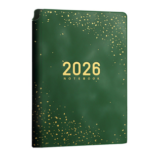 2026年新款日程本计划表A5笔记本子手账工作日志26年日记日历一日一页自律打卡365天效率手册时间管理可定制