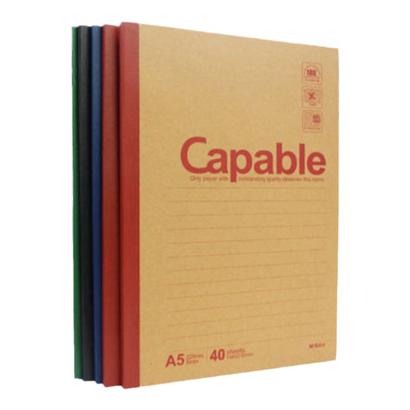 晨光capable笔记本子a5记事本牛皮纸加厚练习本大中学生用软面抄