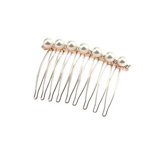 珍珠发梳短发刘海梳夹头饰发夹子发饰韩国倒插梳发插发卡发叉成人