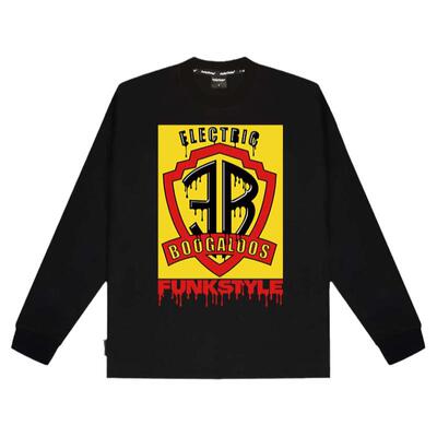 FunkyChoice X EB联名街舞popping长袖速干练功服Boogaloo跳舞T恤
