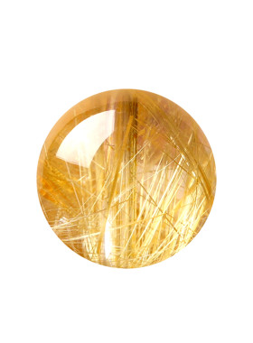 庆缘祥天然金发晶散珠手串项链