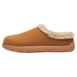 NewRockStarChoppa 冬季加绒毛毛勃肯鞋男款加厚保暖懒人半拖棉鞋