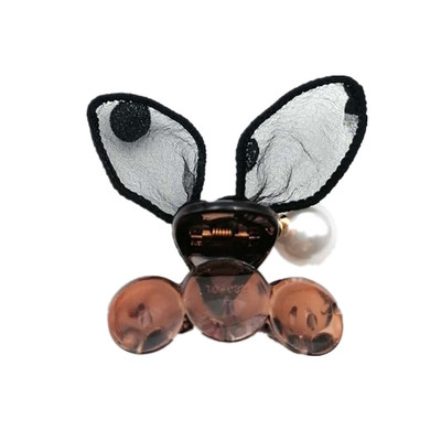 优雅波点ins风网红兔耳朵发夹