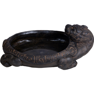 国风仿古仿石假山盆无孔大号水培山水盆水陆盆浅盆云盆托盘水仙盆