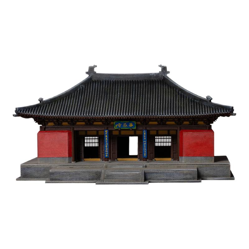 华严寺山门古建筑模型摆件