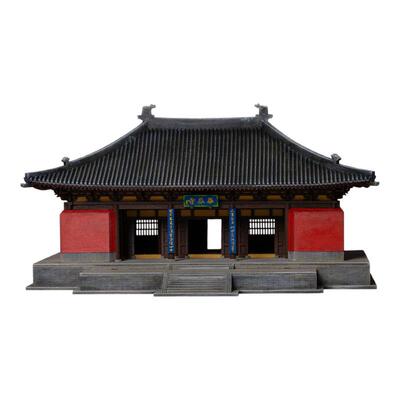 华严寺山门古建筑模型摆件