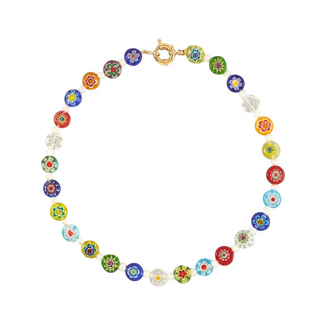 kevkev张绮贤同款彩虹珍珠项链项链女锁骨颈链彩色串珠手链