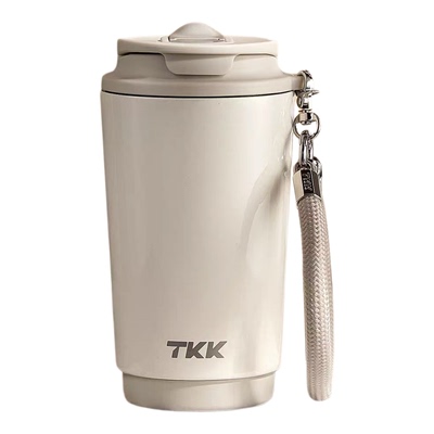 TKK陶瓷内胆吸管保温杯便携水杯