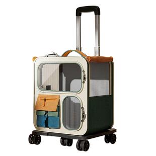 猫包便携外出大容量猫咪狗狗包防应激遛猫双肩小狗背包宠物拉杆箱