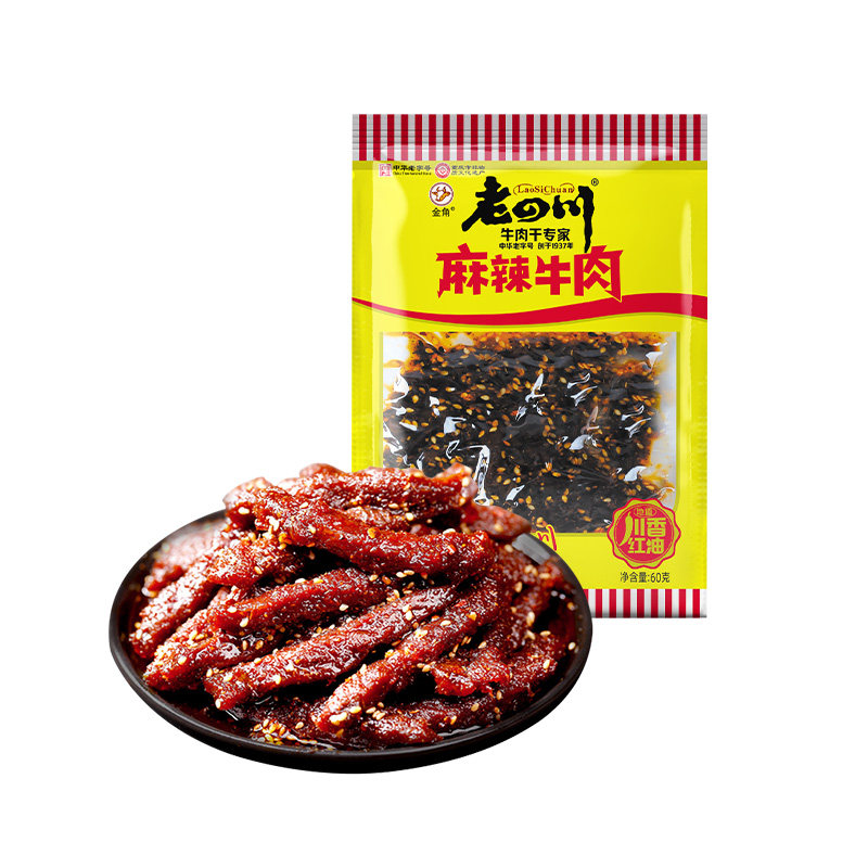 金角老四川多口味牛肉干凤爪鸡爪